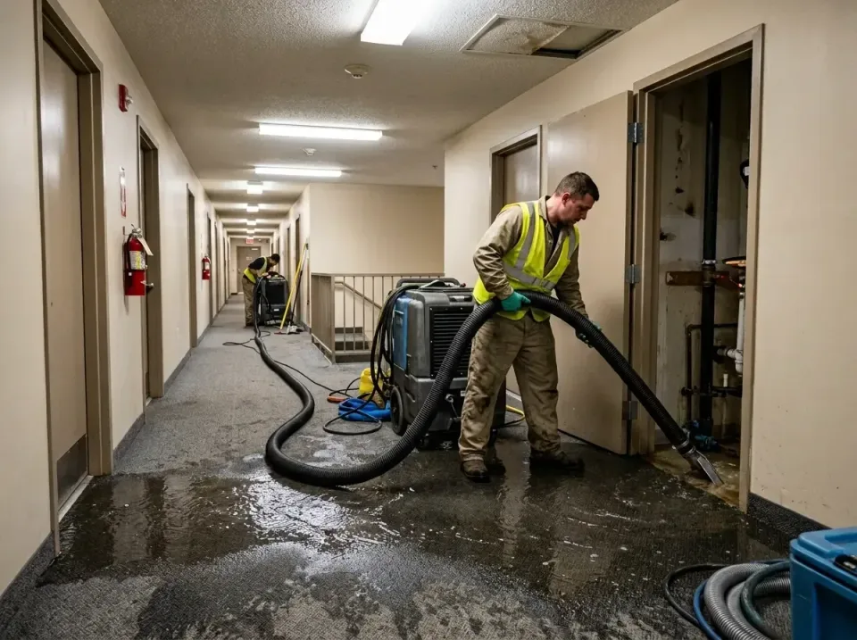 multi-unit-apartment-hallway-f-005 — frequently asked questions, Emergency Burst Pipe Water Extraction & Removal in Pottervi…